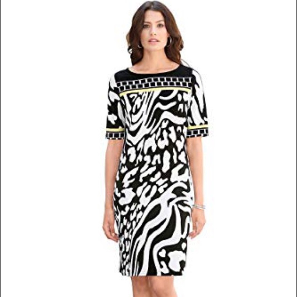 Black & White Print Dress